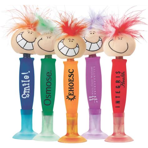 Hey Take Time To Be A Little Goofy This Goofy Pen With Feather Hair