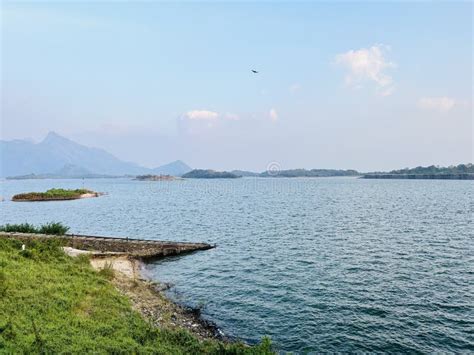 Beautiful View From Malampuzha Dam Stock Photo Image Of Cloud Water