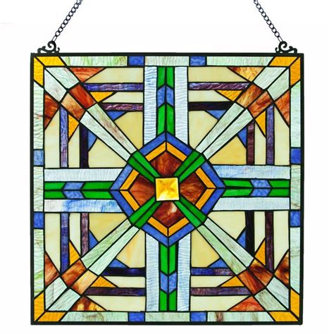 River Of Goods Multi Colored Stained Glass Mission Style Southwest