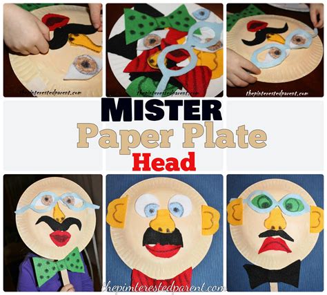 Mr. Paper Plate Head Mask – The Pinterested Parent