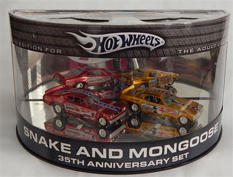 Hot Wheels Snake And Mongoose 35th Anniversary Set