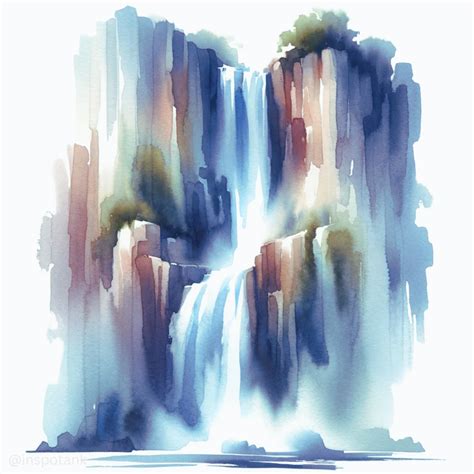 50+ Watercolor Waterfall Painting Inspiration Ideas Tips & Tutorials ...