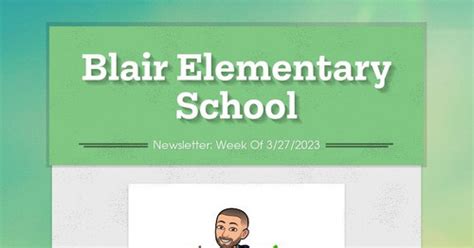 Blair Elementary School | Smore Newsletters