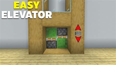 Build Simple Elevator In Minecraft Gameplay Youtube