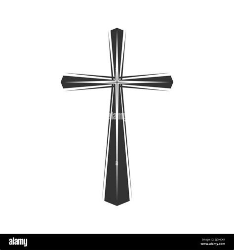 Christian illustration. Church logo. Cross of the Lord and Savior Jesus ...