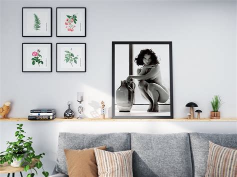 Diane Webber Nude Wall Art Black And White Print Vintage Etsy Uk