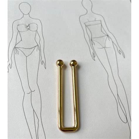 Connectors For Bikini Swimwear Accessories In V Metal Accessory Swimsuits Swimwear