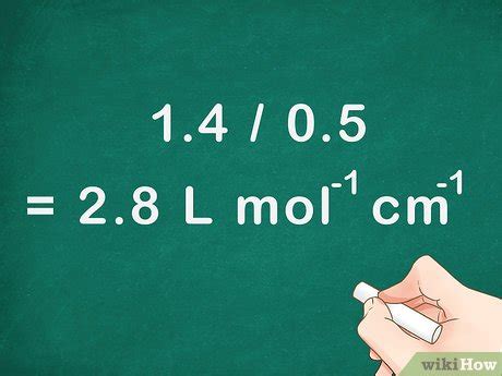 How to Calculate Molar Absorptivity: 8 Steps (with Pictures)