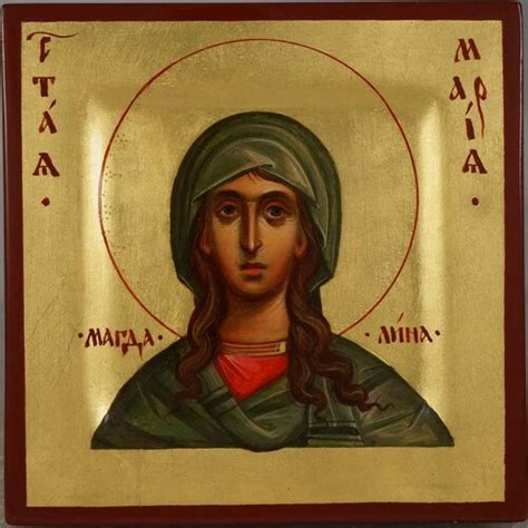 St Mary Magdalene Hand Painted Icon Byzantine Orthodox Icon Etsy