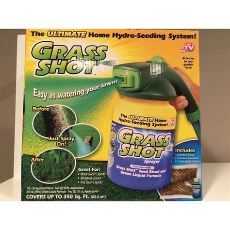 Grass Shot Ultimate Home Hydro Seeding System Liquid Spray Seed Lawn