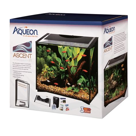 Aqueon Ascent Gallon Frameless Led Aquarium Kit X X