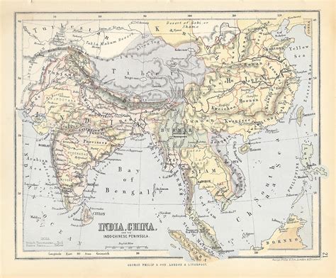 India China antique map – Maps and Antique Prints