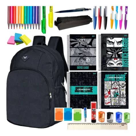 Material Escolar Barato Volta As Aulas Kit Completo Mochila Frete Gr Tis