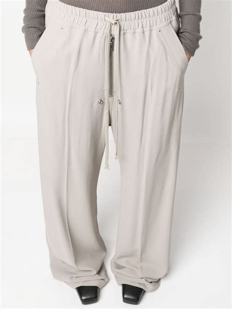 Rick Owens Geth Belas Drawstring Waist Trousers Farfetch