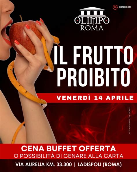 IL FRUTTO PROIBITO Olimpo Club Privé Roma Scambio Coppie Discoteca