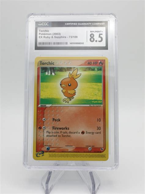 Pokemon Ex Ruby Sapphire Torchic Cgc Nm Mint Non Holo