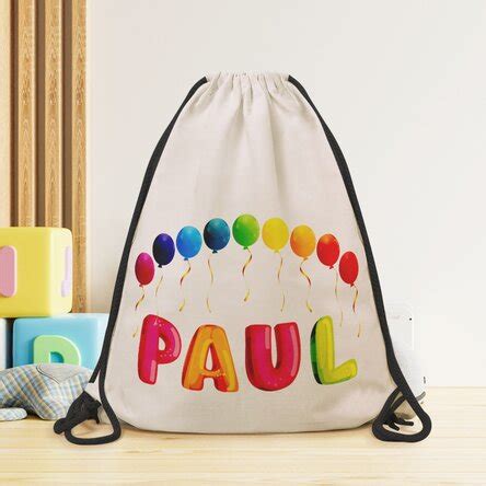 Rucsac Personalizat Cu Nume Baloane Colorate StarGift Ro