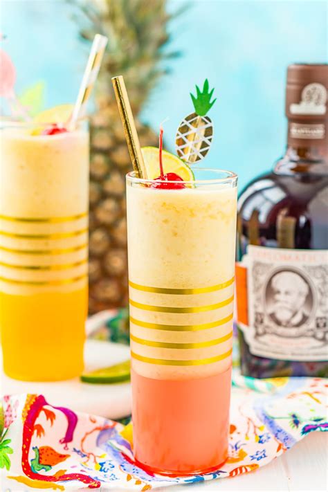 Pineapple Daiquiri Frozen Drink Recipe Sugar And Soul