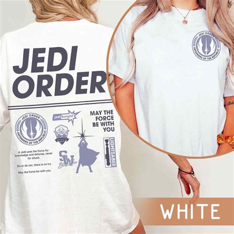 Disney 2 Sided Jedi Order Defend Of The Republic T-Shirt, Star Wars T ...