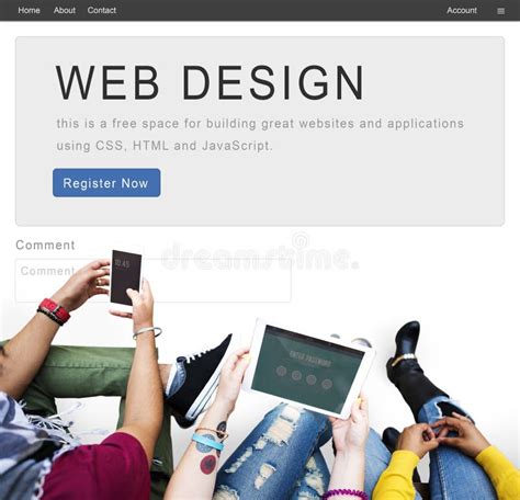 Website Design Homepage Layout Creativity Concept Stock Image - Image ...