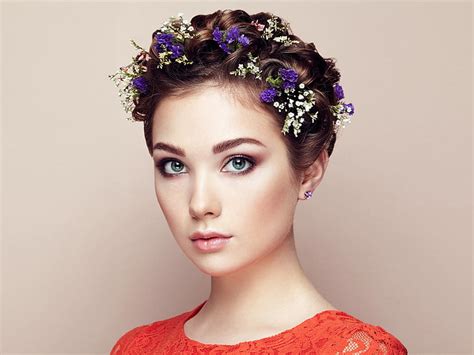 Free Download Hd Wallpaper Eyes Look Girl Flowers Sasha Oleg