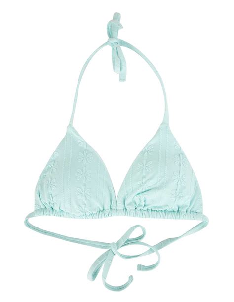 Ysabel Mora Top Tri Ngulo Bikini Azul Claro Mujer