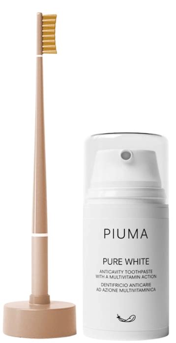 Piuma Smile Box Nude Gold Medium პირის ღრუს მოვლის ნაკრები Veli store