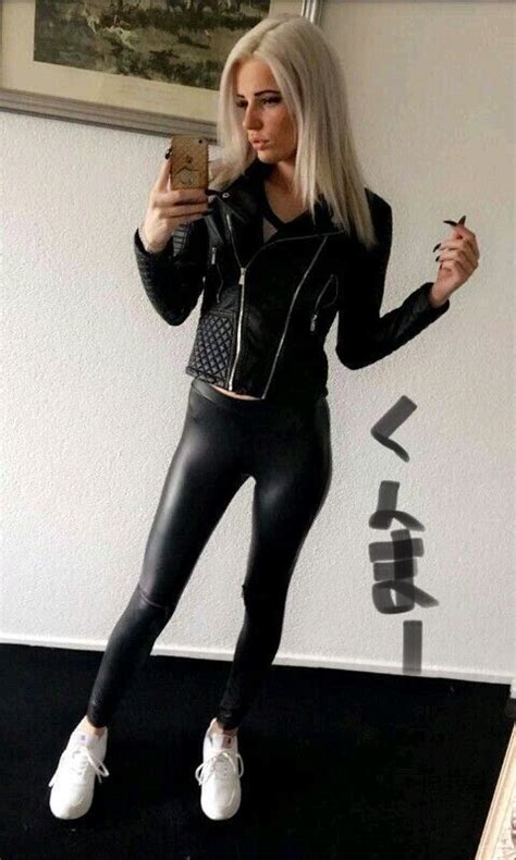 Pin Von Auf Leder Leggings Outfit Leder Catsuit