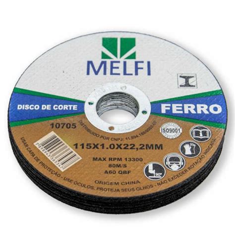 Kit Disco De Corte Ferro X X Mm Melfi Hanfer Atacado