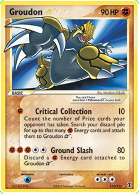 Shiny Groudon Card