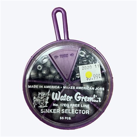 Water Gremlin Sinkers #17EG (model 17-EG Egg Sinker Selector