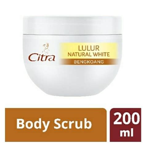 Citra Lulur Natural White Bengkoang Body Scrub 200 ML 蝦皮購物