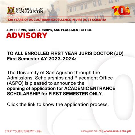 ACADEMIC ENTRANCE SCHOLARSHIP FIRST YEAR JURIS DOCTOR JD UNIVERSITY