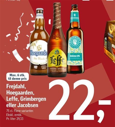 Frejdahl Hoegaarden Leffe Grimbergen Eller Jacobsen Tilbud Hos F Tex