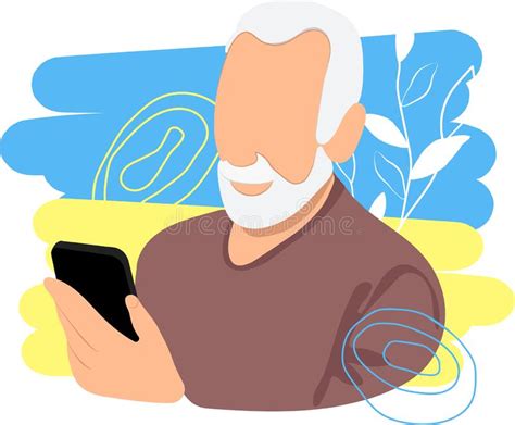 Senior Confused Smart Phone Stock Illustrations 15 Senior Confused