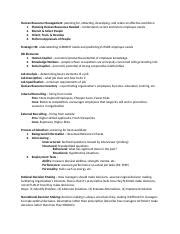 Mgmt Final Sudy Guide Docx Human Resource Management Planning For