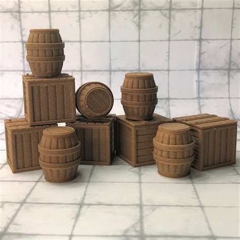 Crates And Barrels Gaming Terrain Set By Extruded Gaming Etsy Australia Crate And Barrel