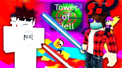 Kreekcraft Vs Pinkleaf Tower Of Hell Race Youtube