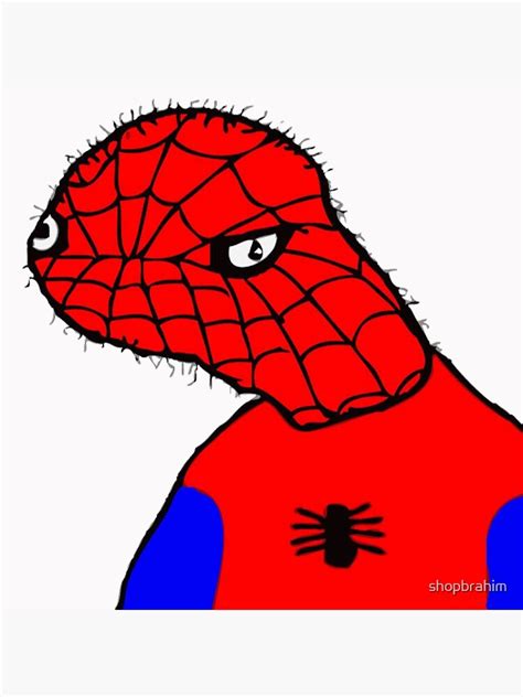 "Funny Spider-Meme Drawing " Poster for Sale by shopbrahim | Redbubble