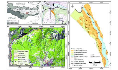 A Contexto geológico del área de estudio zona axial Pirineos