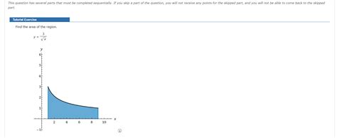 Solved part. Tutorial Exercise Find the area of the region. | Chegg.com 