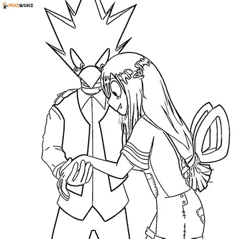 Tokoyami Coloring Page