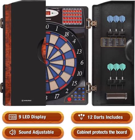 Winmax Electronic Dart Board Cabinet Set Review Gamer Sets Guide