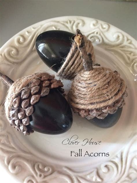 Clover House Diy Fall Acorns Using Plastic Eggs Fall Acorns Fun