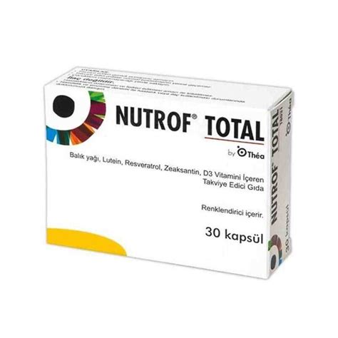 Nutrof Total Balık Yağı Lutein Zeaksantin Ve Multivitamin İçeren