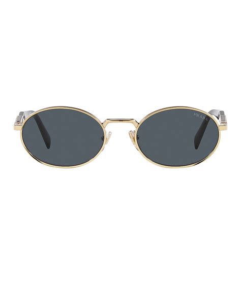 Prada Round Sunglasses in Pale Gold | FWRD