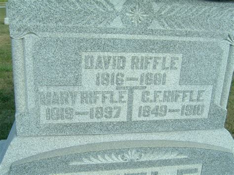 David Riffle 1816 1881 Find A Grave Memorial