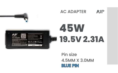 Wikiparts New 45W 19 5V 2 31 Charger Compatible For HP 15S FQ1001NH