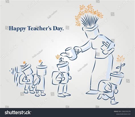 Happy Teachers Day Education Concept Stock Vector (Royalty Free) 2182335179 | Shutterstock