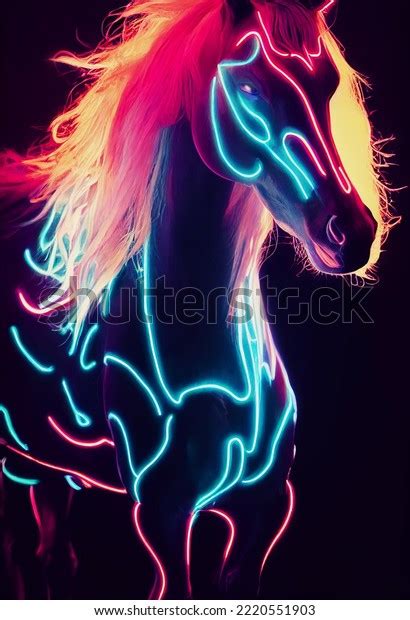 Neon Horse Wallpaper